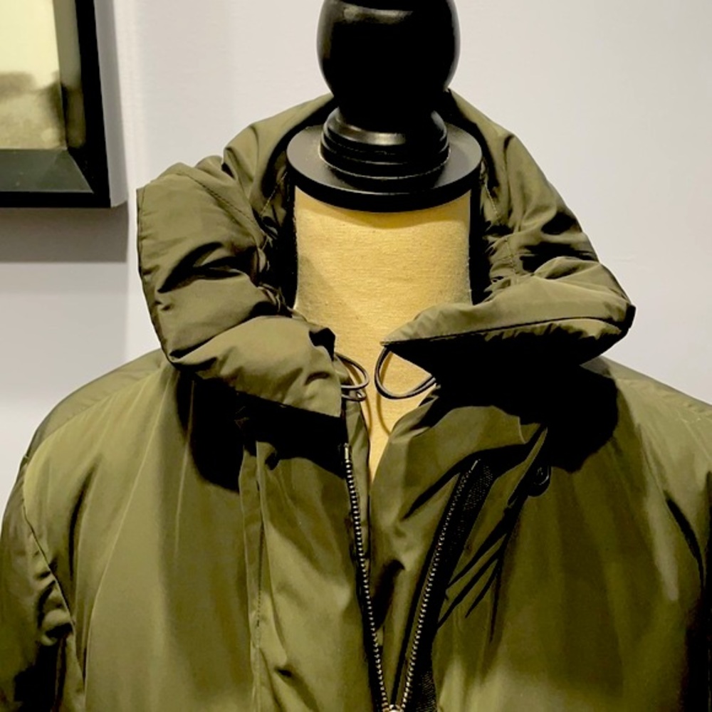 Jil Sander Tech Down Jacket Olive- Euc - image 7
